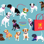 A dog walker with a bag full of treats and a leash in hand