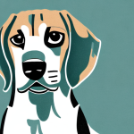 A beagle in a hunting pose